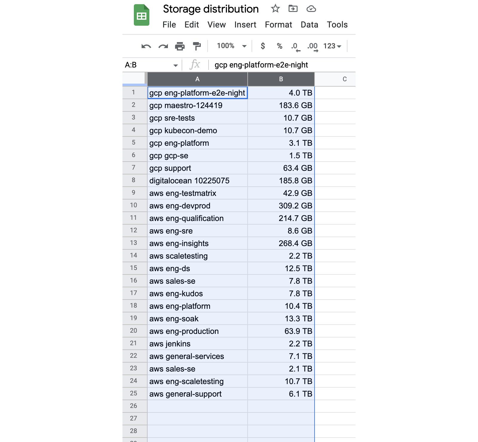 Select columns